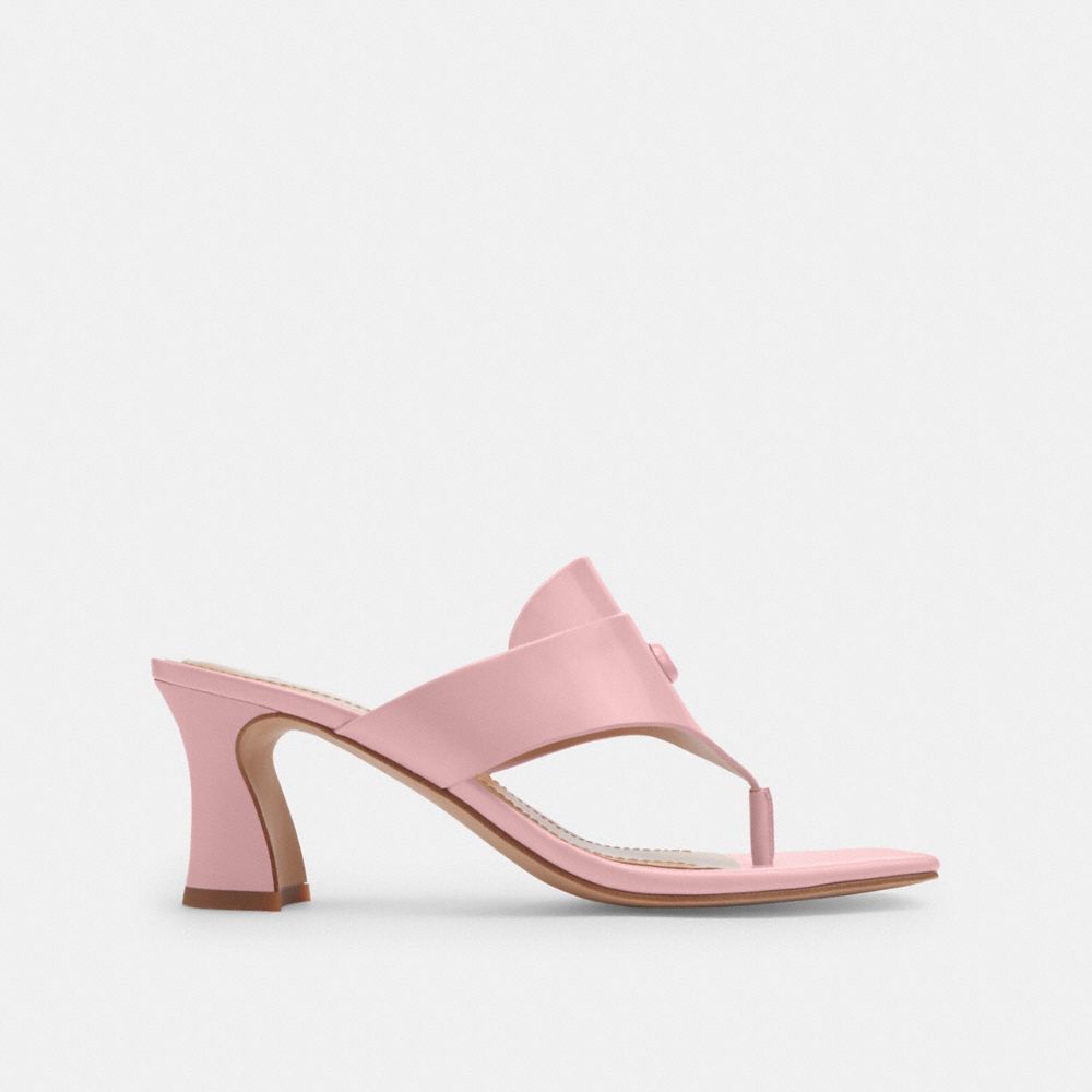 Women Coach Bree Soft Sandals Pink | CA_CH22772