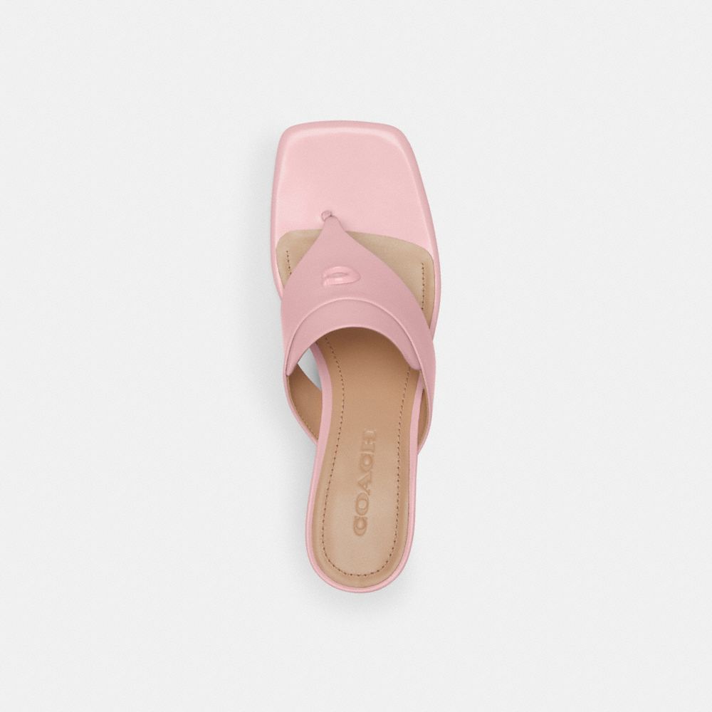 Women Coach Bree Soft Sandals Pink | CA_CH22772