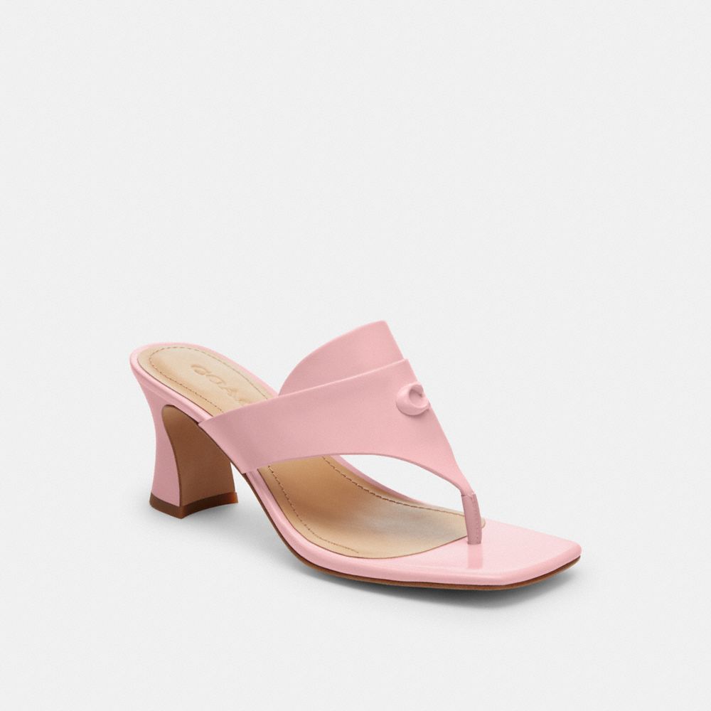 Women Coach Bree Soft Sandals Pink | CA_CH22772