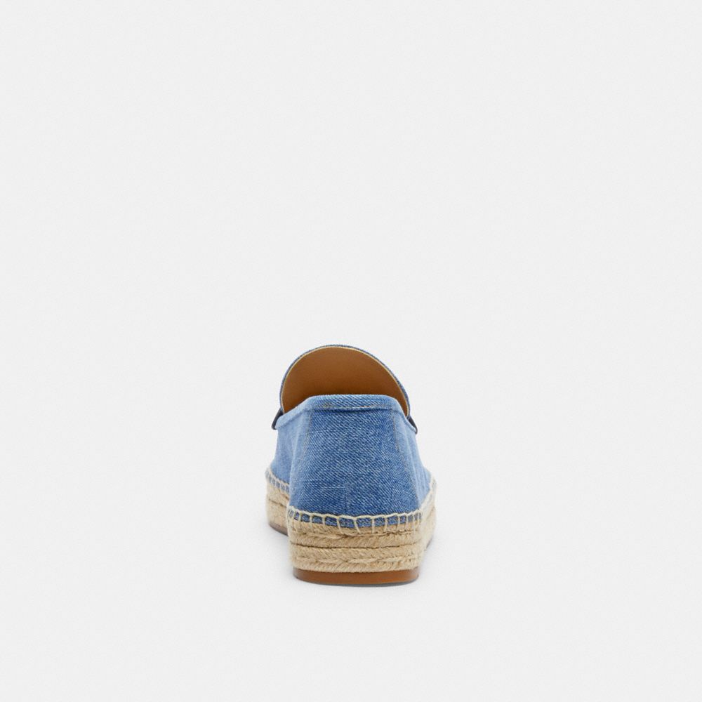 Women Coach Camilla Indigo Denim Espadrille Indigo Blue | CA_CH96767