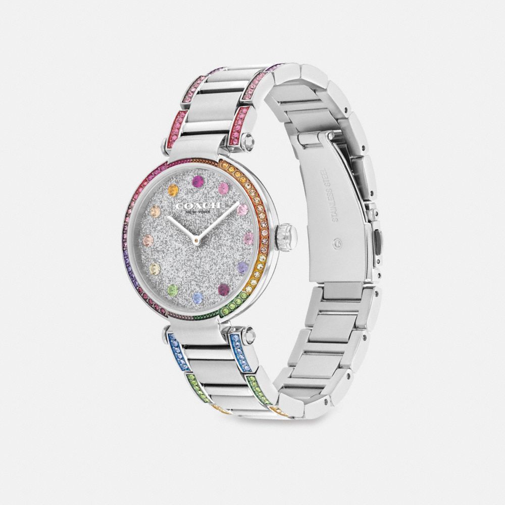 Women Coach Cary 34 Mm Stainless Steel Watches Grey | CA_CH22505