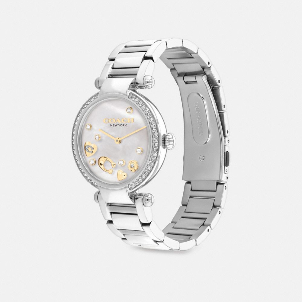 Women Coach Cary 34 Mm Stainless Steel Watches Grey | CA_CH88309