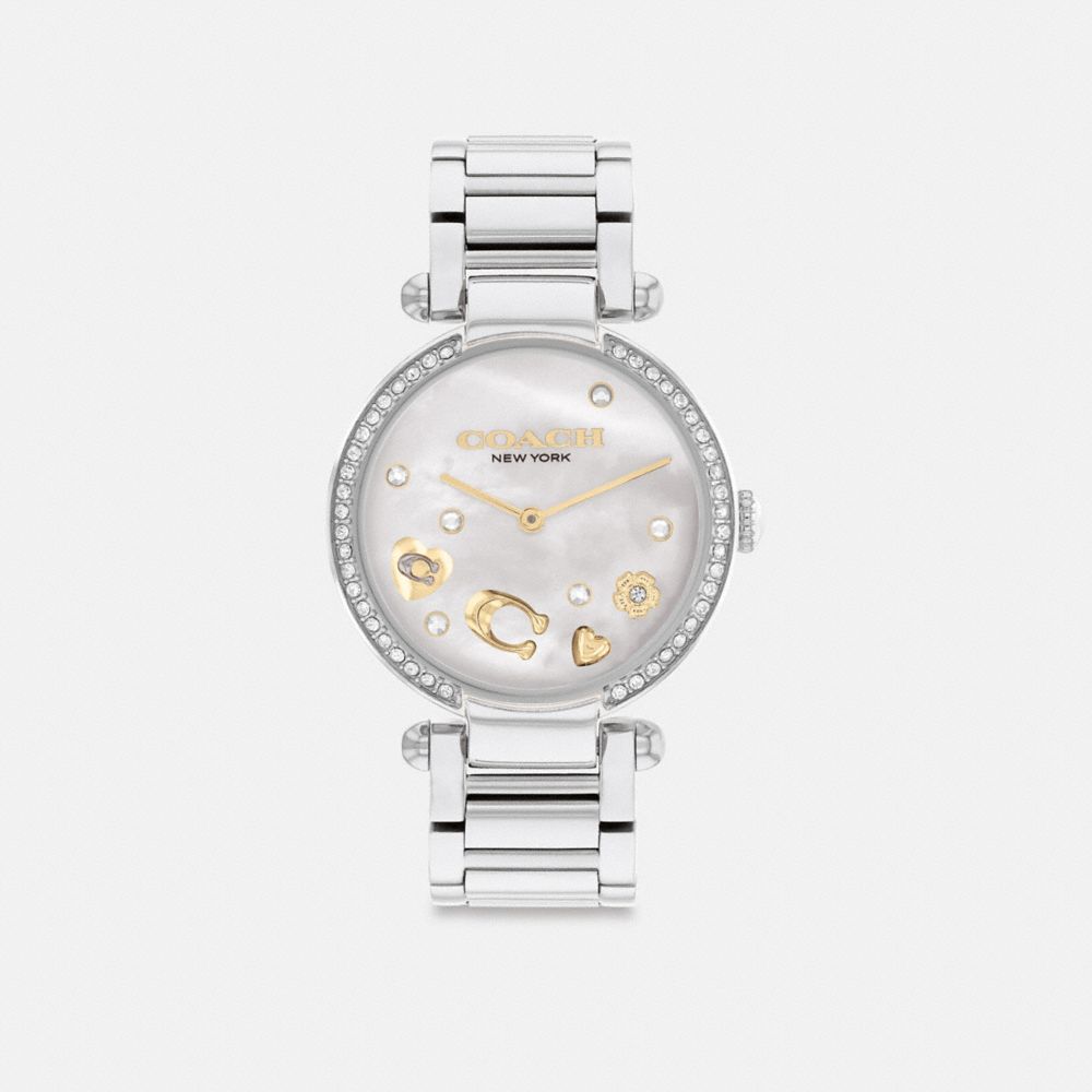 Women Coach Cary 34 Mm Stainless Steel Watches Grey | CA_CH88309