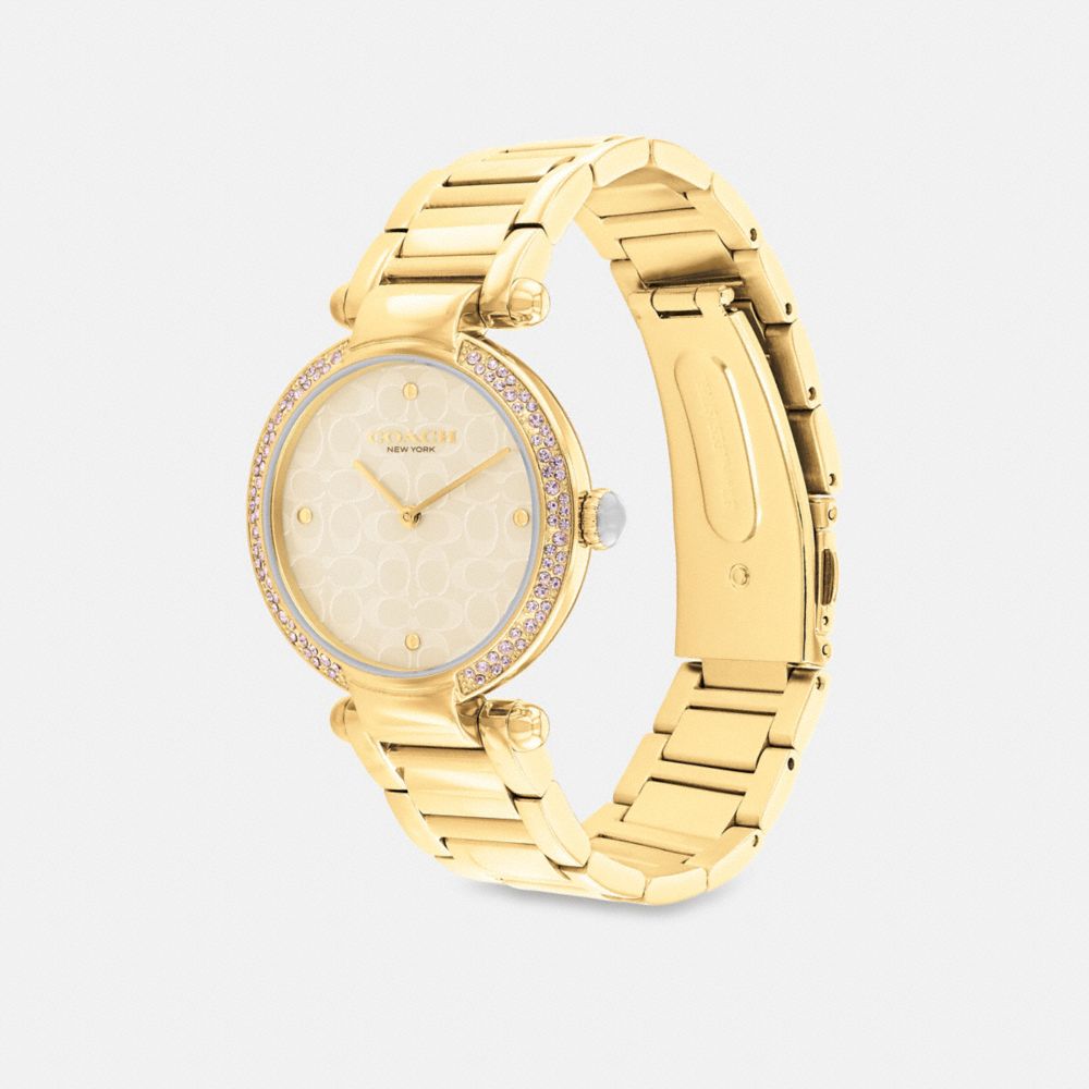 Women Coach Cary 34 Mm Watches Gold | CA_CH33452