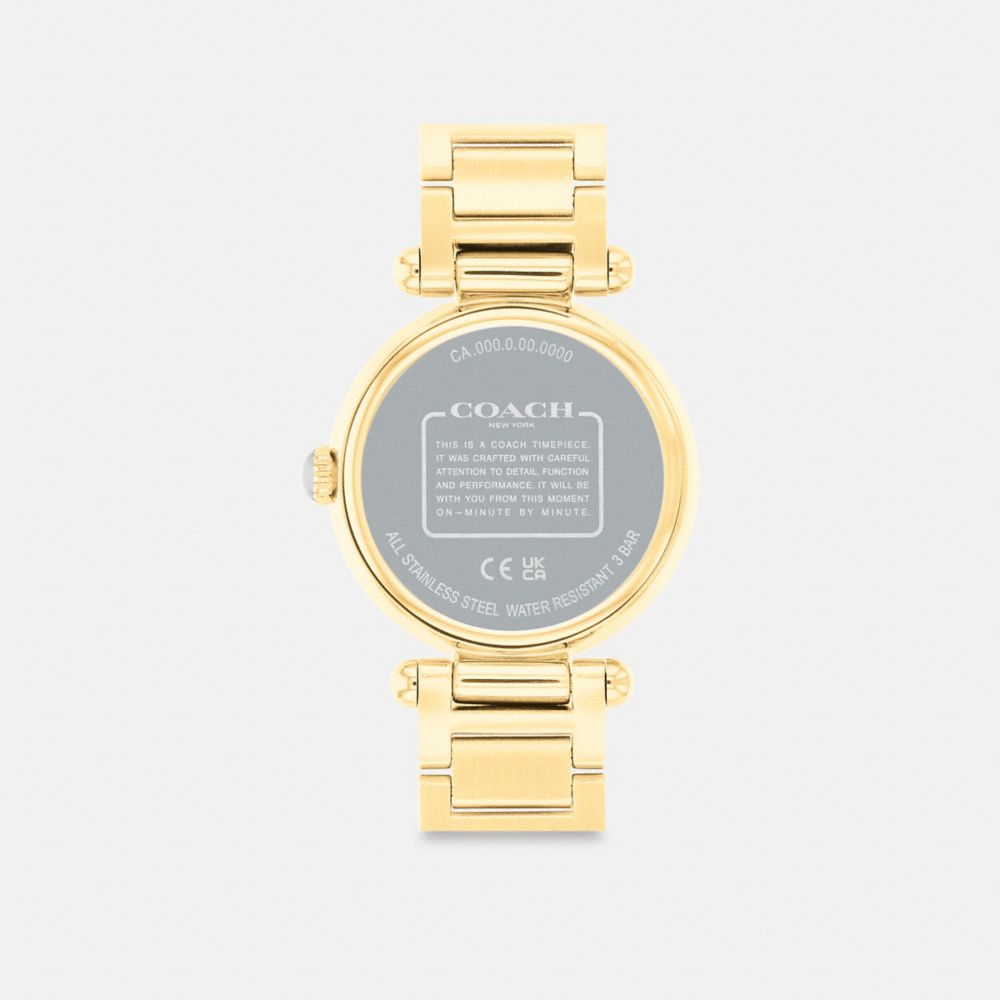 Women Coach Cary 34 Mm Watches Gold | CA_CH33452