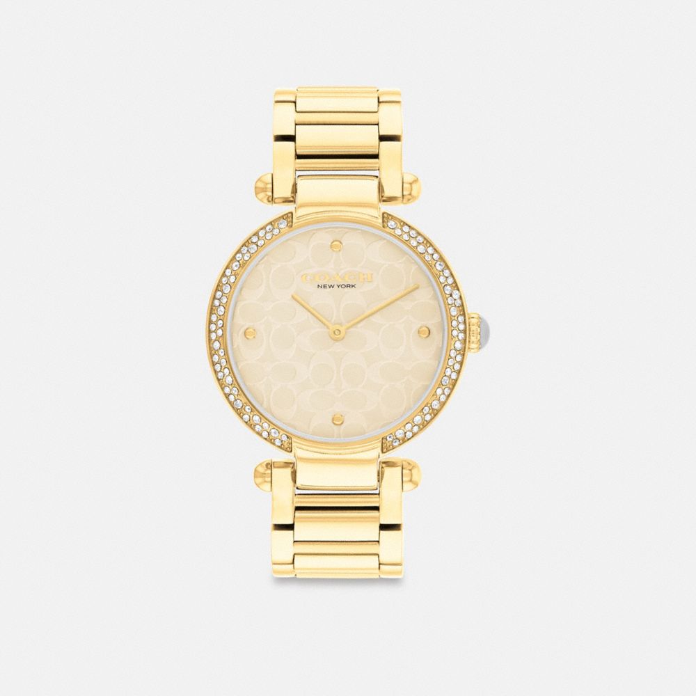 Women Coach Cary 34 Mm Watches Gold | CA_CH33452