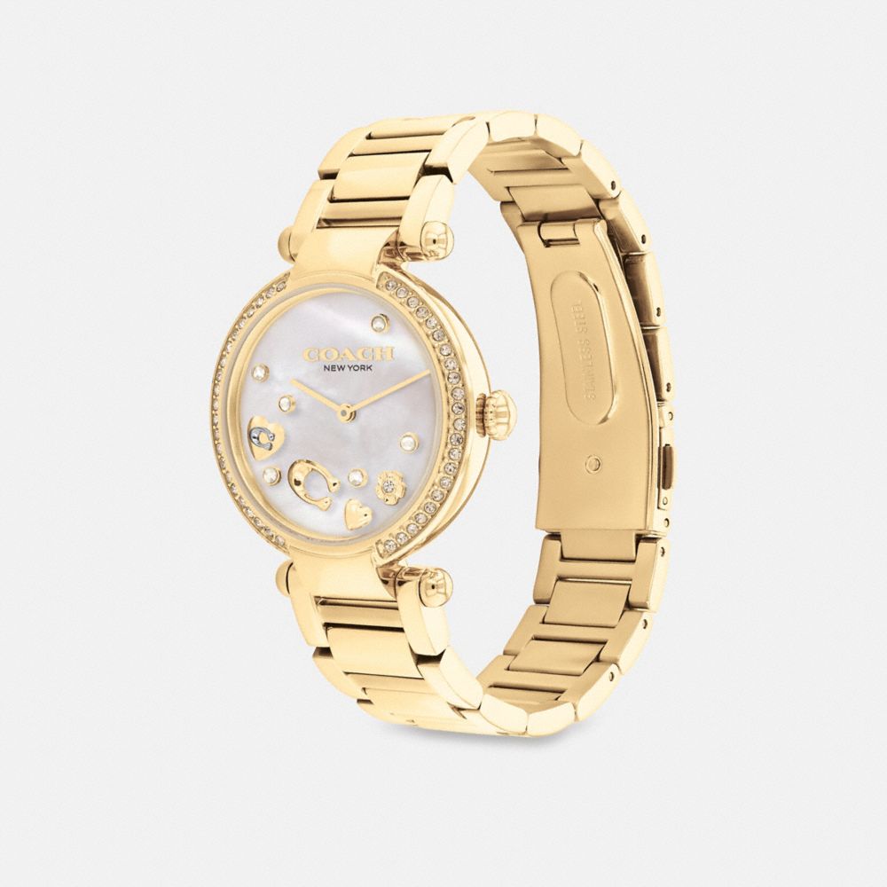 Women Coach Cary 34 Mm Watches Gold | CA_CH33388