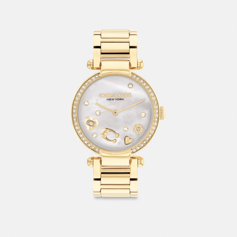 Women Coach Cary 34 Mm Watches Gold | CA_CH33388