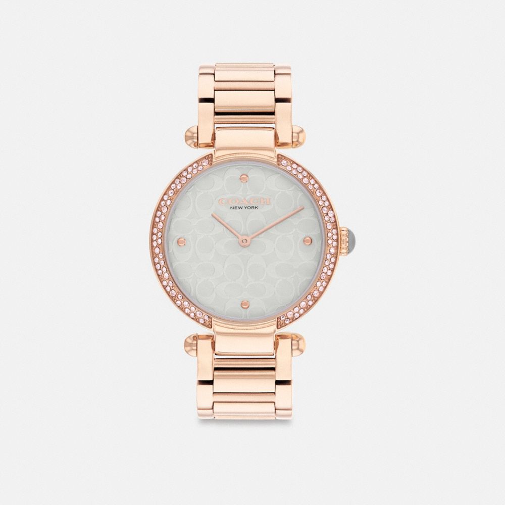 Women Coach Cary 34 Mm Watches Rose Gold | CA_CH98828