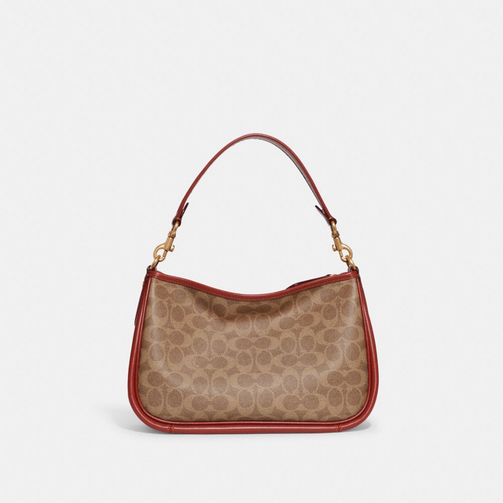 Women Coach Cary In Signature Crossbody Bags Brown / Red | CA_CH97172