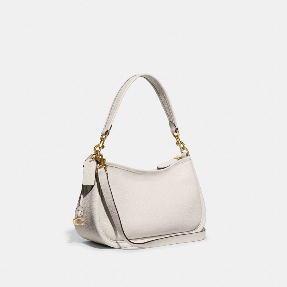 Women Coach Cary Pebble Leather Crossbody Bags White | CA_CH55606