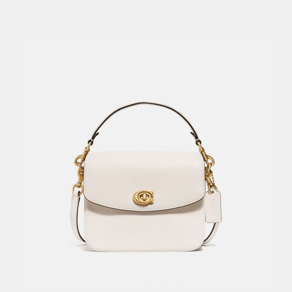 Women Coach Cassie 19 Leather Crossbody Bags White | CA_CH86813