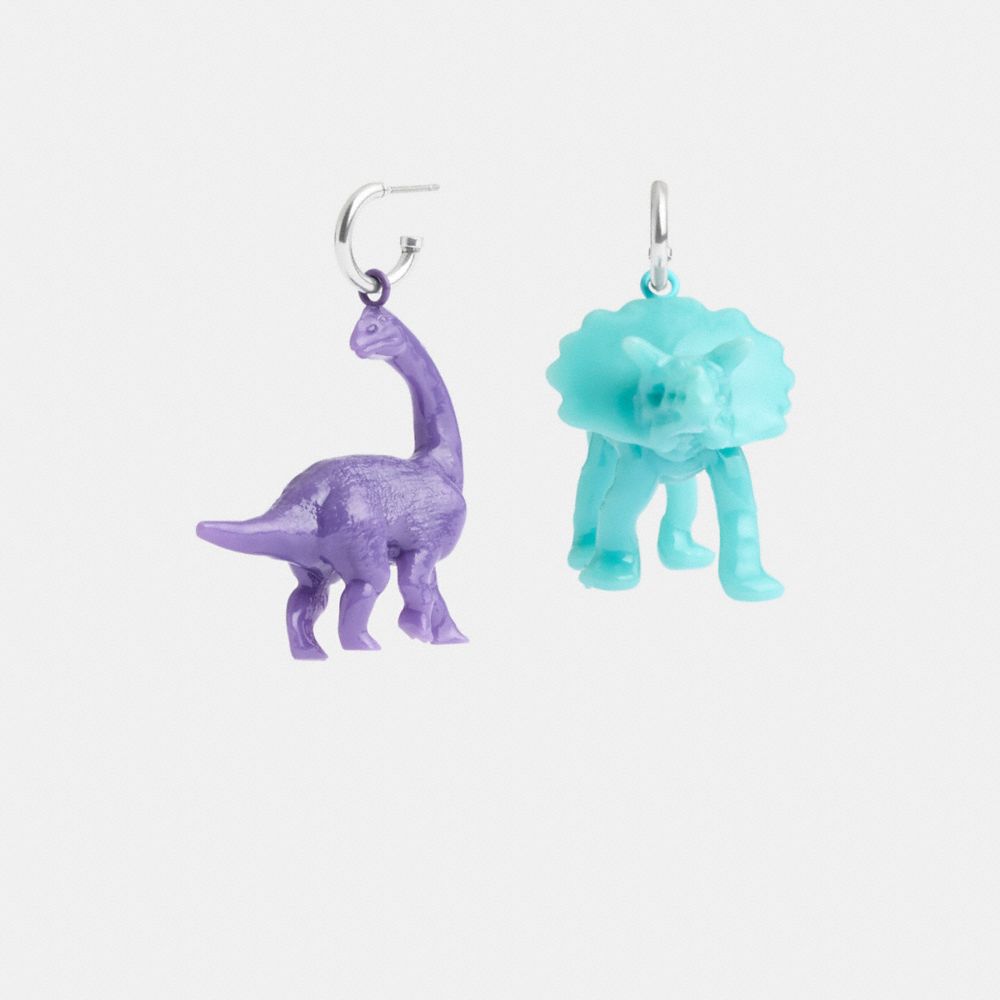 Women Coach Dinosaur Mismatch Earrings Multicolor | CA_CH44197