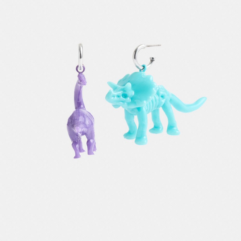 Women Coach Dinosaur Mismatch Earrings Multicolor | CA_CH44197