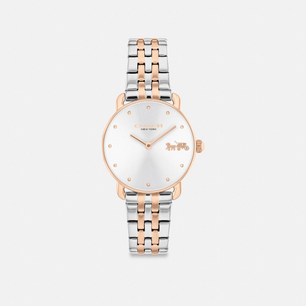 Women Coach Elliot 28 Mm Watches Silver | CA_CH46580