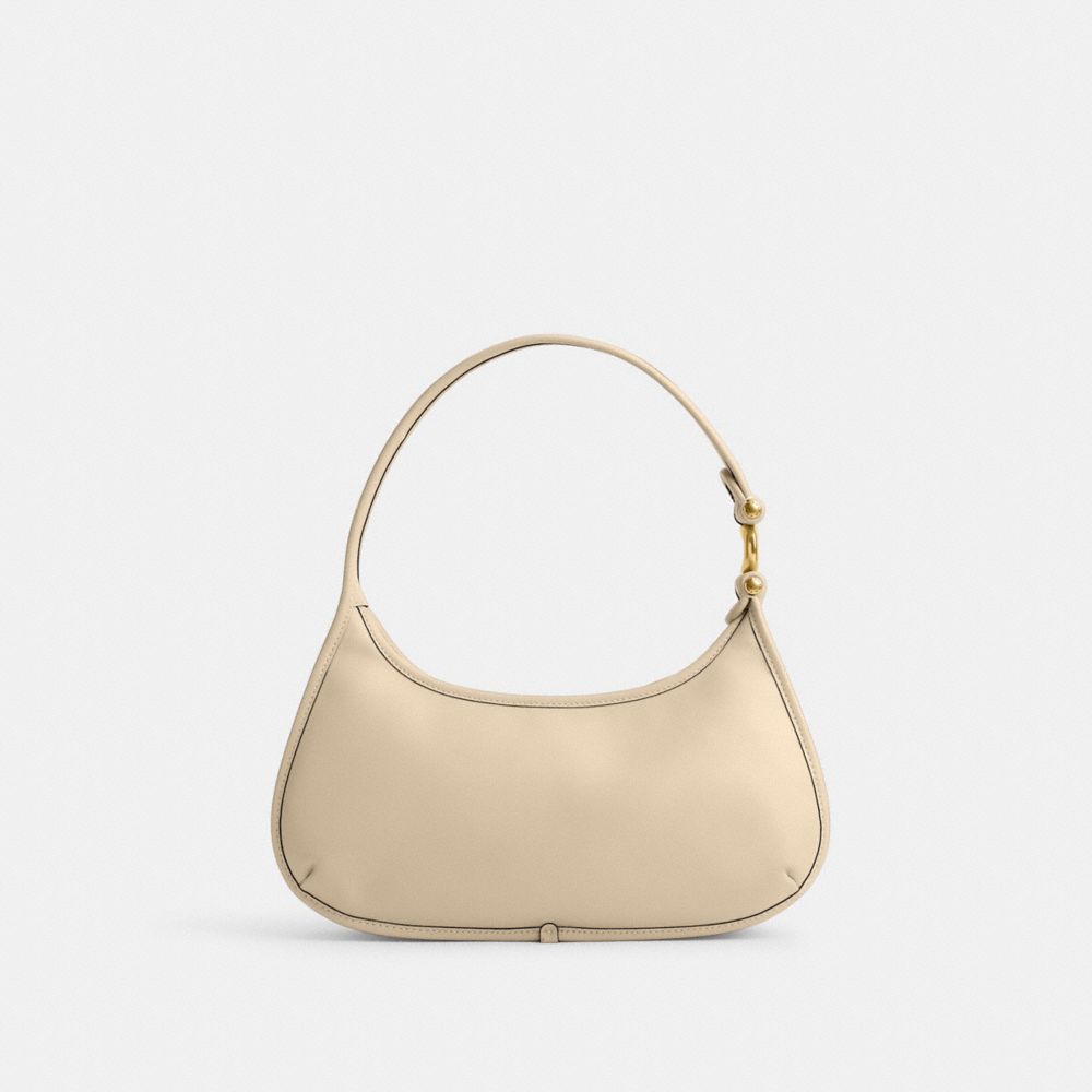 Women Coach Eve Brass Shoulder Bags White | CA_CH95078