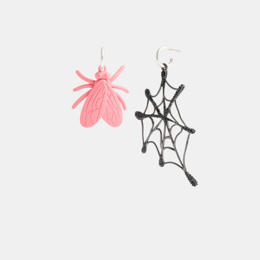 Women Coach Fly Web Mismatch Earrings Multicolor | CA_CH75759