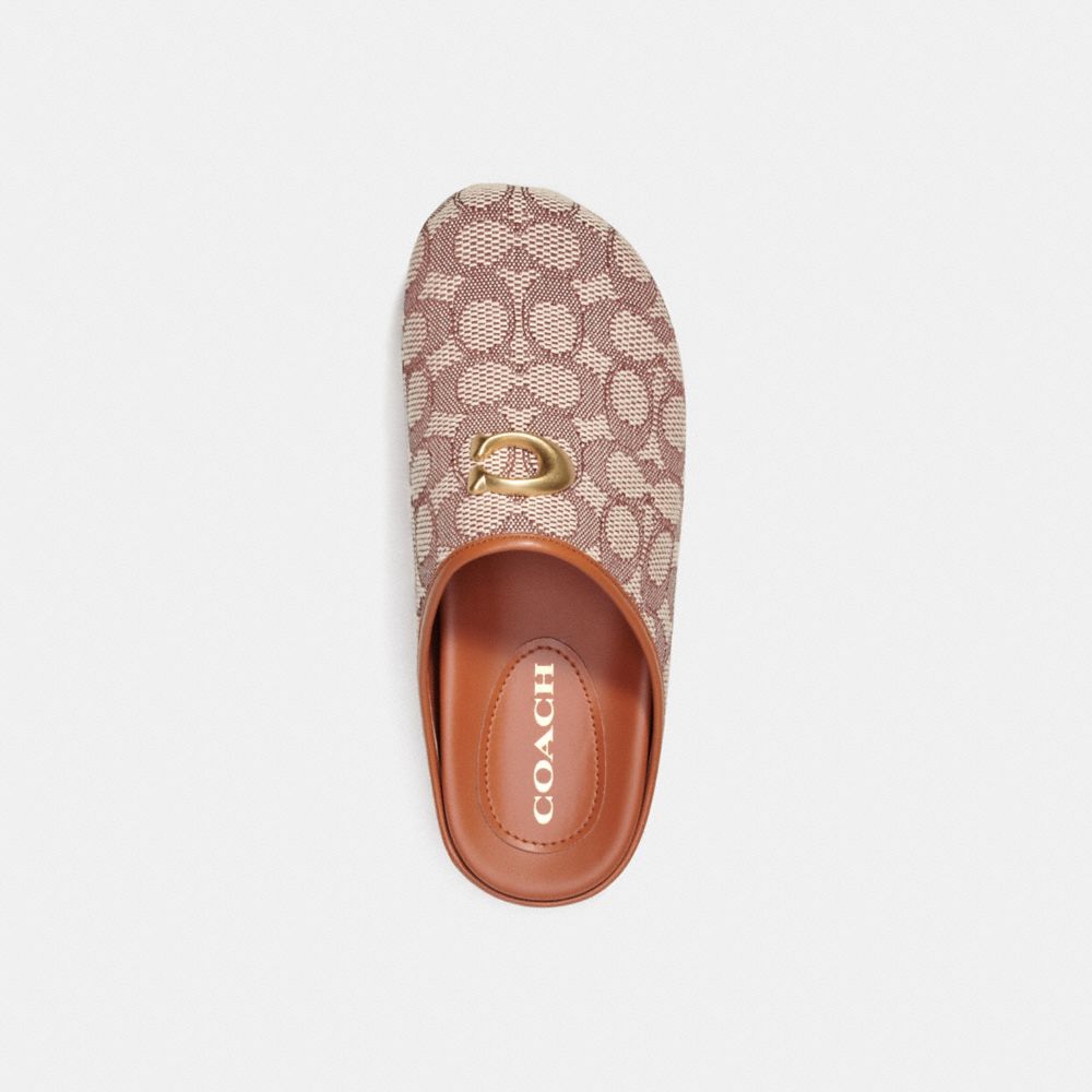 Women Coach Hadley In Signature Textile Jacquard Cocoa Loafers Rose | CA_CH78137