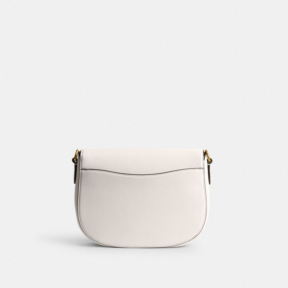 Women Coach Harley Brass Crossbody Bags White | CA_CH90414