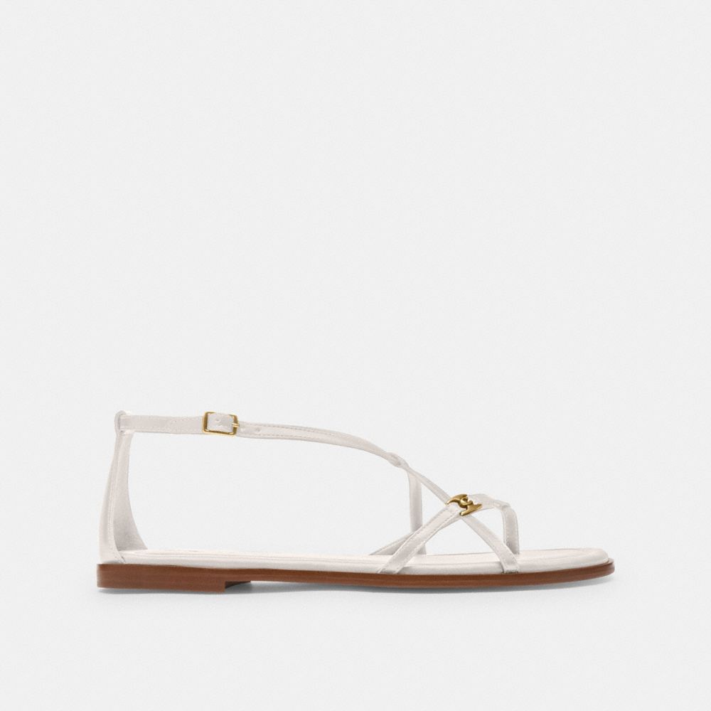 Women Coach Jenni Chalk Sandals White | CA_CH22593