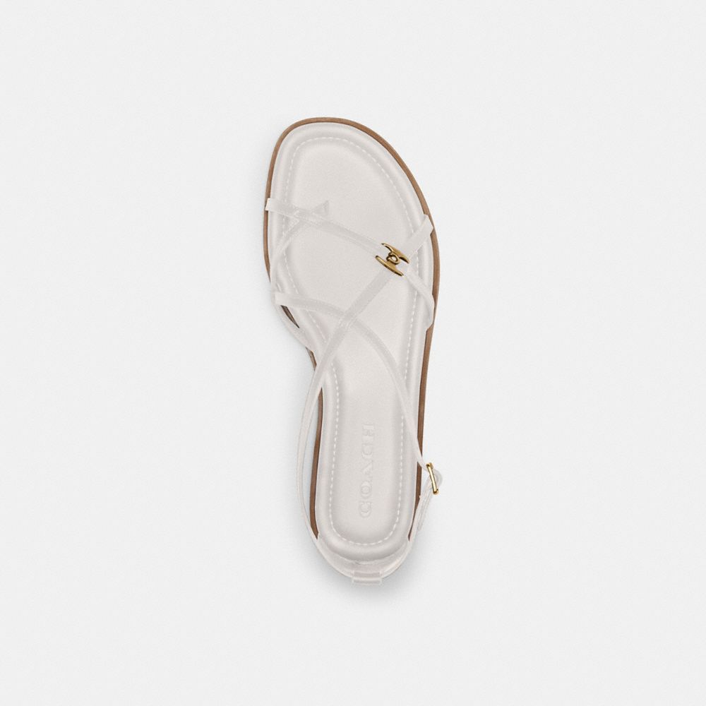 Women Coach Jenni Chalk Sandals White | CA_CH22593