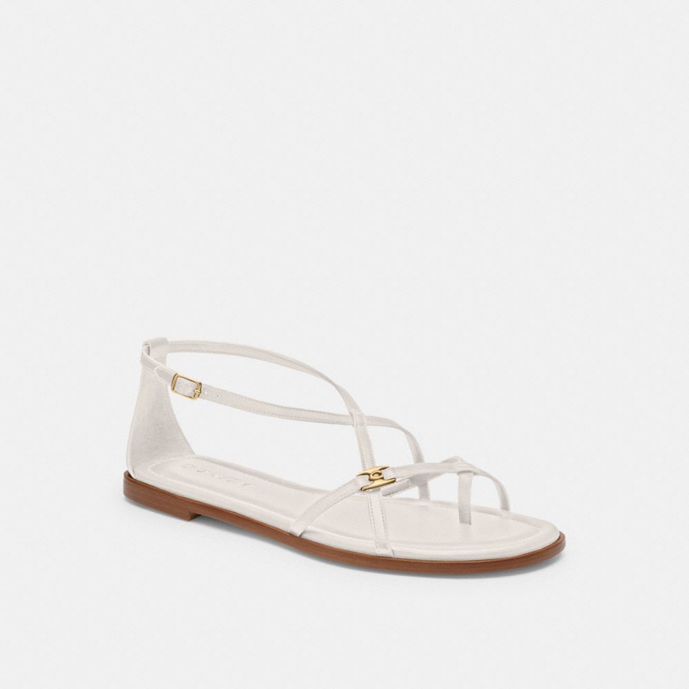 Women Coach Jenni Chalk Sandals White | CA_CH22593