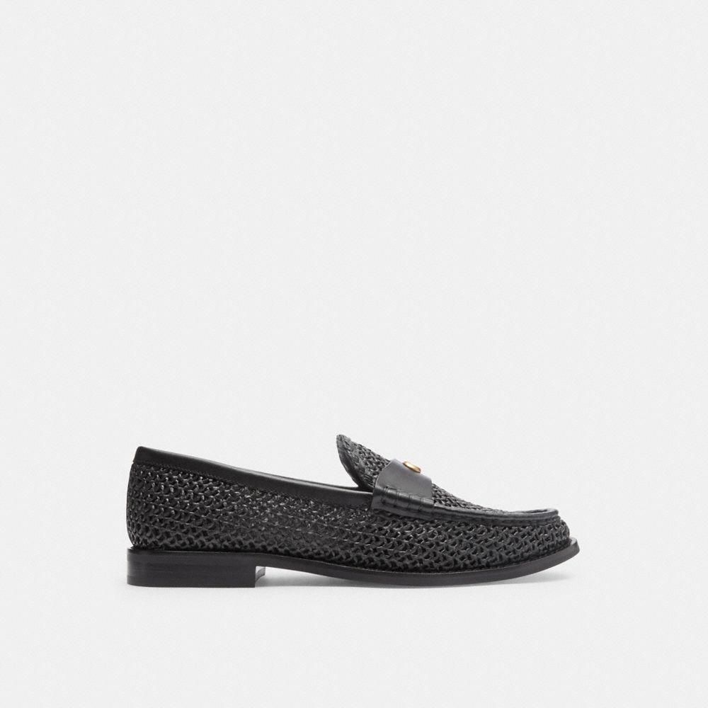 Women Coach Jolene Loafers Black | CA_CH77484