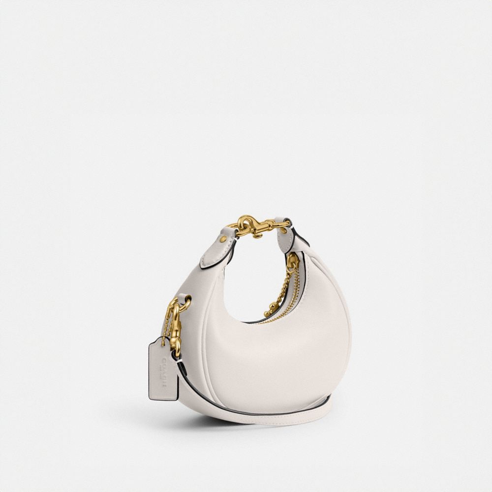 Women Coach Jonie Brass Crossbody Bags White | CA_CH39279