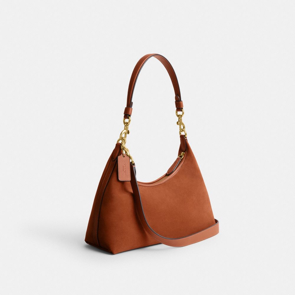 Women Coach Juliet Brass Shoulder Bags Brown | CA_CH68525