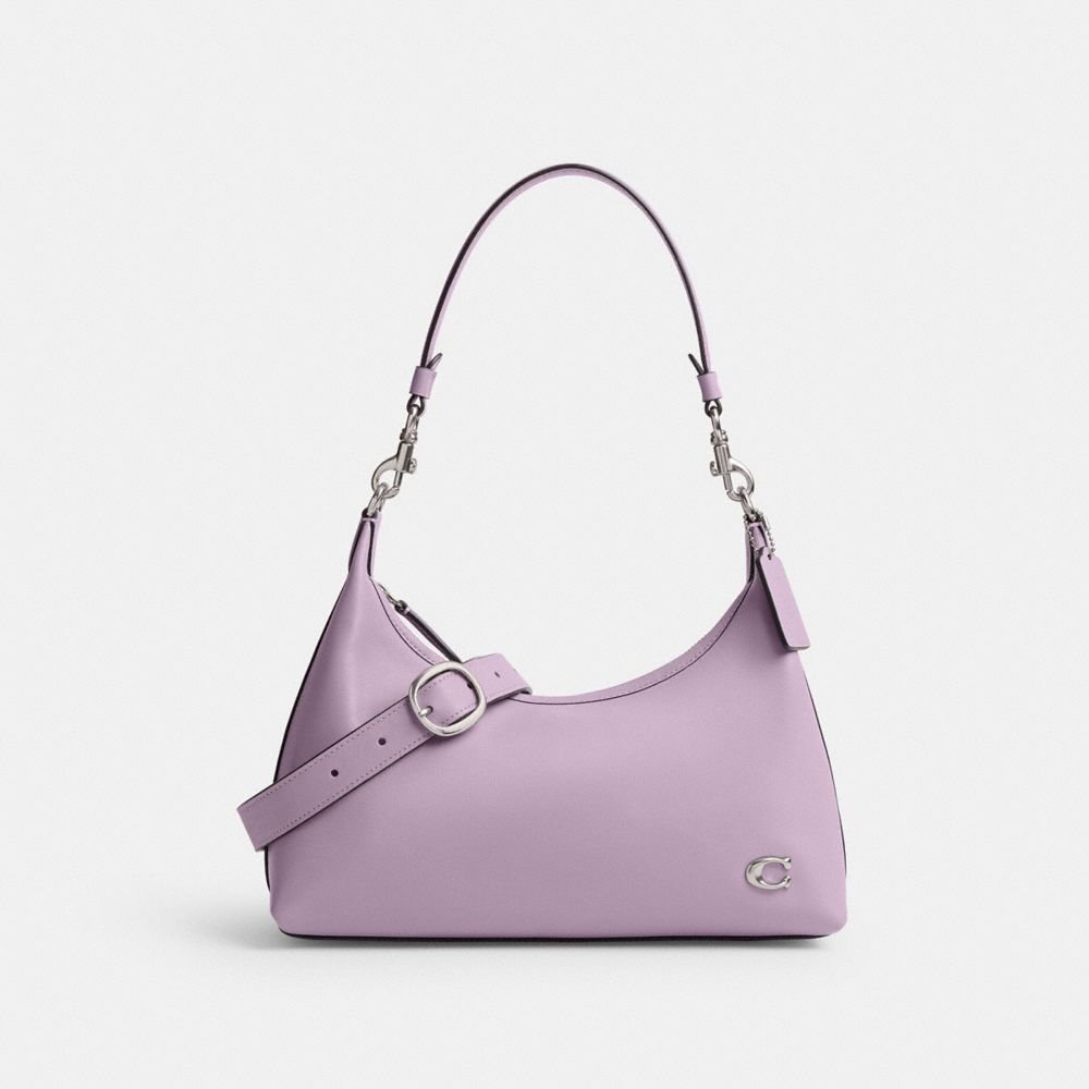 Women Coach Juliet Shoulder Bags Silver / Purple | CA_CH73249