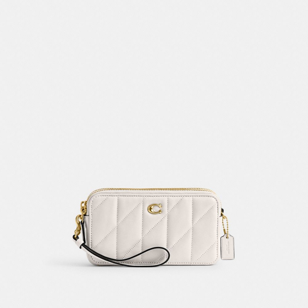 Women Coach Kira With Pillow Quilting Nappa Leather Crossbody Bags White | CA_CH80143