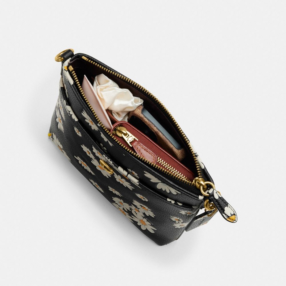 Women Coach Kitt Messenger With Floral Print Brass Crossbody Bags Multicolor | CA_CH40920