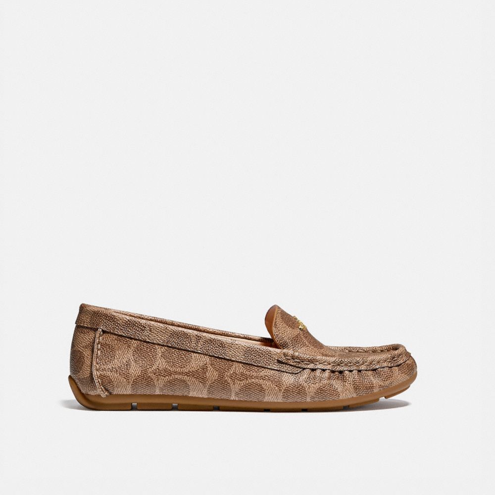 Women Coach Marley Driver Loafers Brown | CA_CH92032