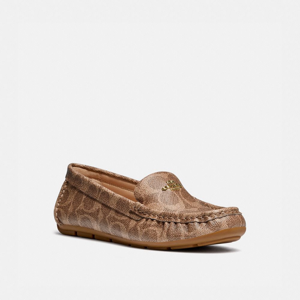 Women Coach Marley Driver Loafers Brown | CA_CH92032