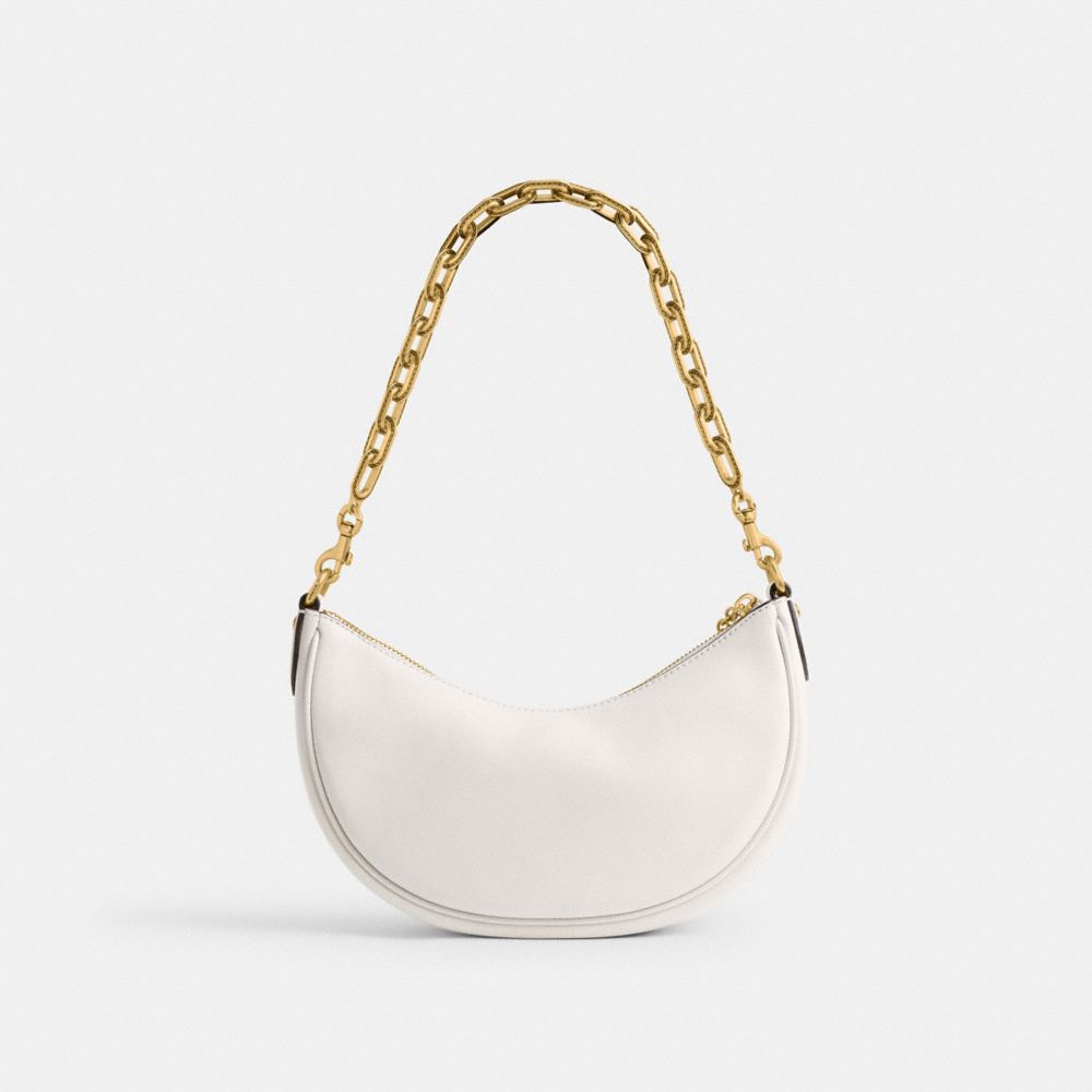 Women Coach Mira Brass Shoulder Bags White | CA_CH30768