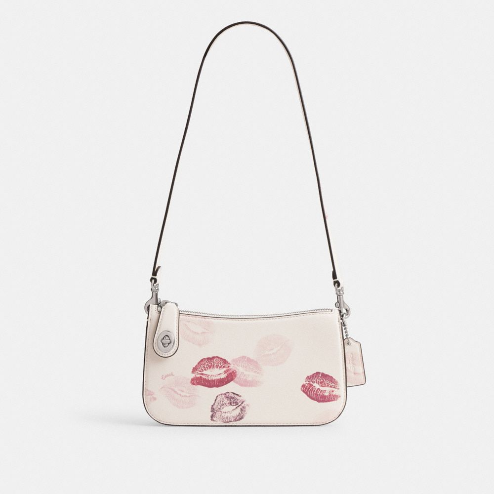 Women Coach Penn With Lip Print Shoulder Bags Multicolor | CA_CH12007