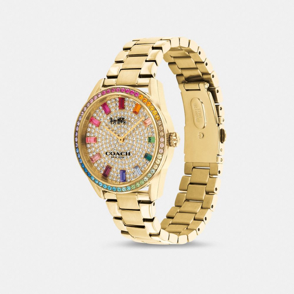 Women Coach Preston 36 Mm Watches Gold | CA_CH44361