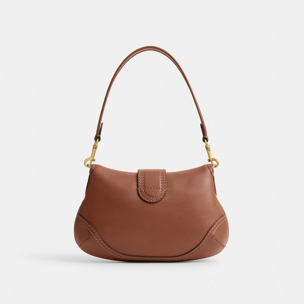 Women Coach Soho In Regenerative Leather Brass Shoulder Bags Brown | CA_CH50866