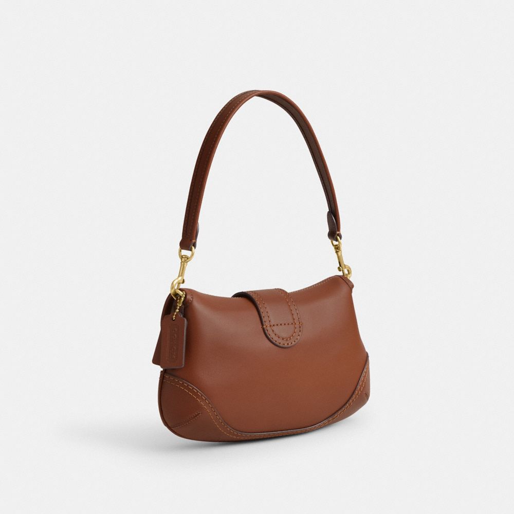 Women Coach Soho In Regenerative Leather Brass Shoulder Bags Brown | CA_CH50866