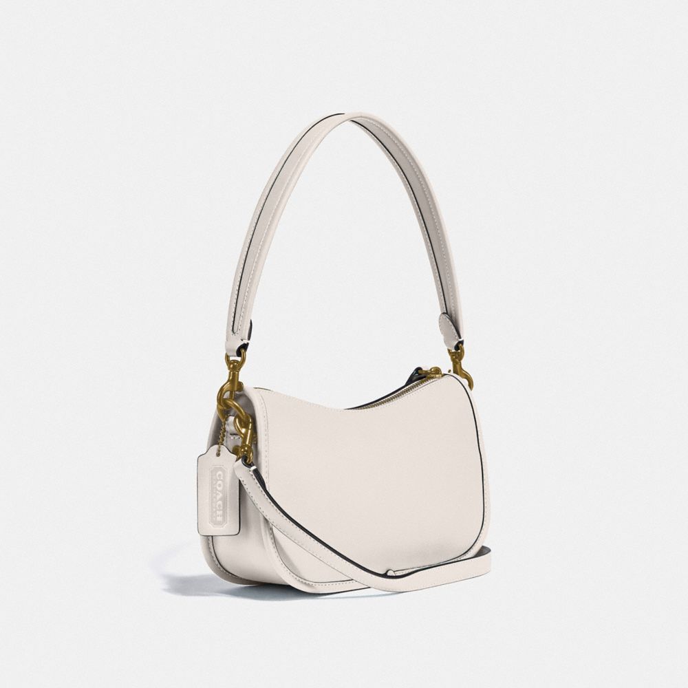 Women Coach Swinger Smooth Leather Crossbody Bags White | CA_CH74584