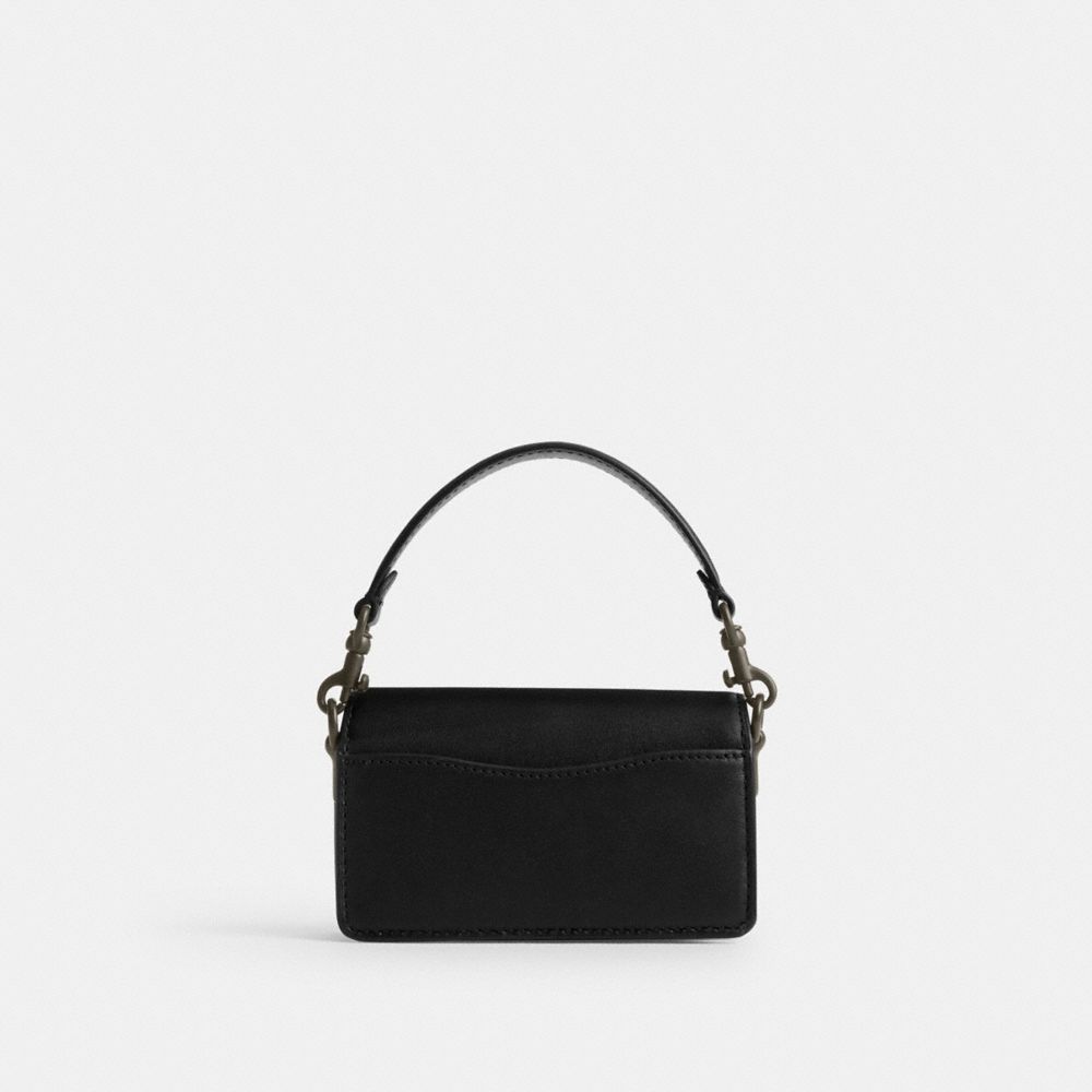 Women Coach Tabby 12 Glovetanned Leather Crossbody Bags Black | CA_CH10900