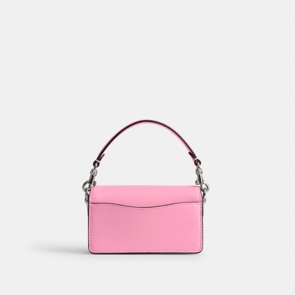 Women Coach Tabby 12 In Signature Crossbody Bags Silver / Pink | CA_CH18634