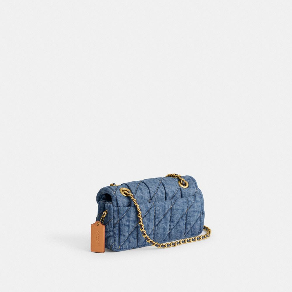 Women Coach Tabby 20 With Quilting Denim Shoulder Bags Blue / Indigo | CA_CH76387