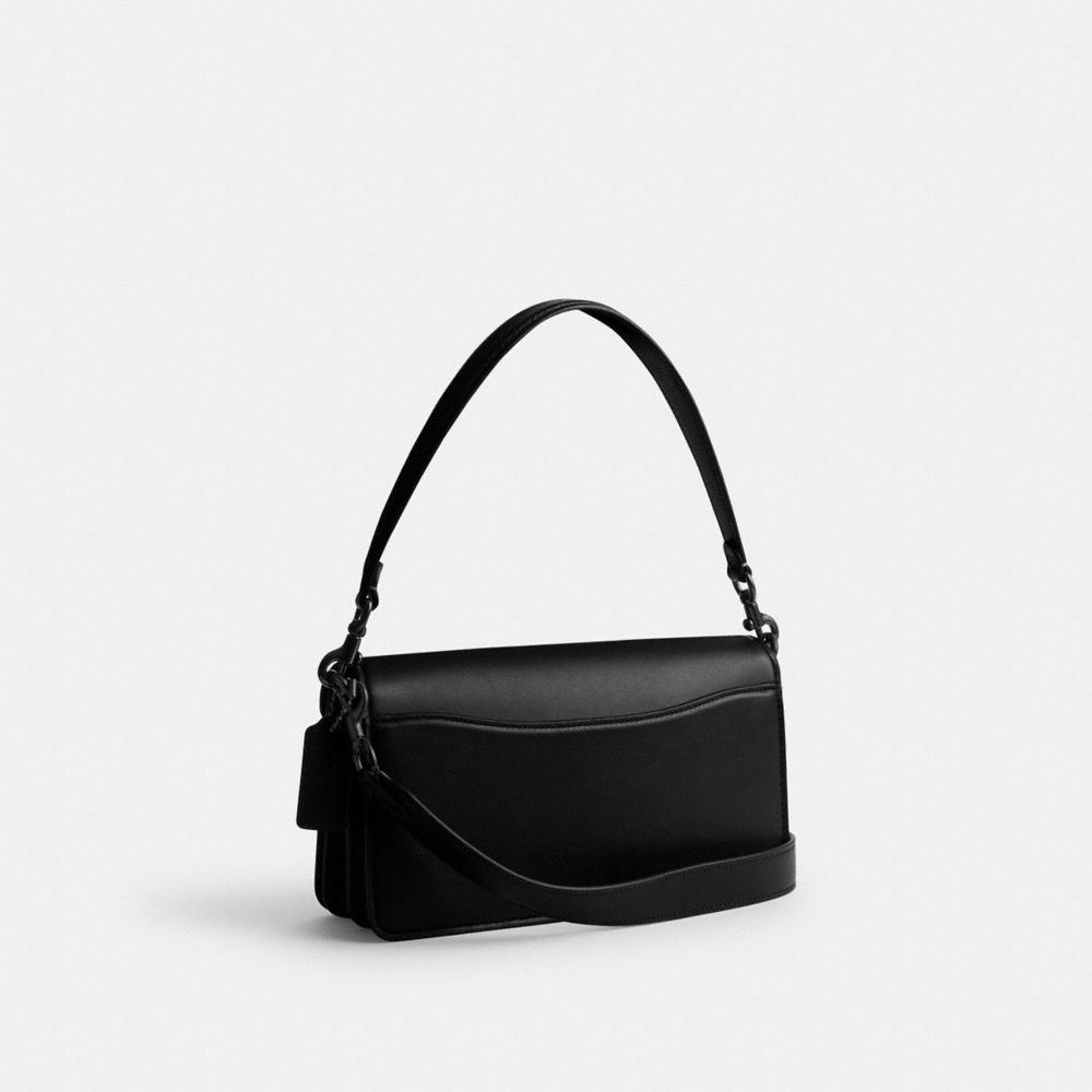 Women Coach Tabby 26 Glovetanned Leather Shoulder Bags Black | CA_CH79531