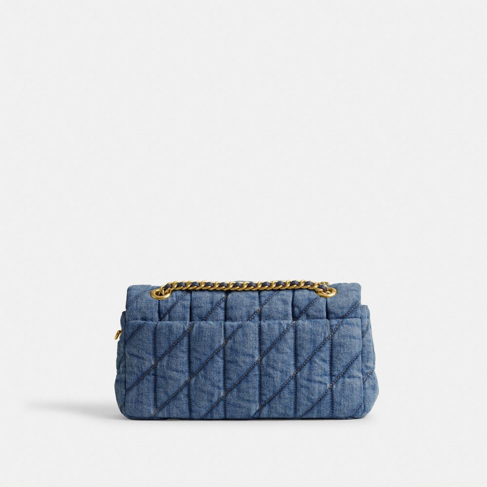 Women Coach Tabby 26 With Quilting Denim Shoulder Bags Blue / Indigo | CA_CH66623