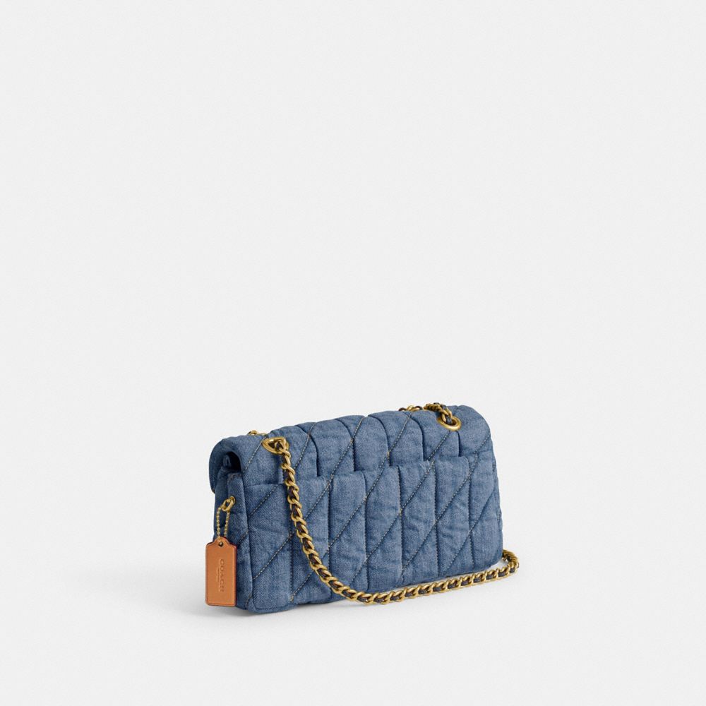 Women Coach Tabby 26 With Quilting Denim Shoulder Bags Blue / Indigo | CA_CH66623