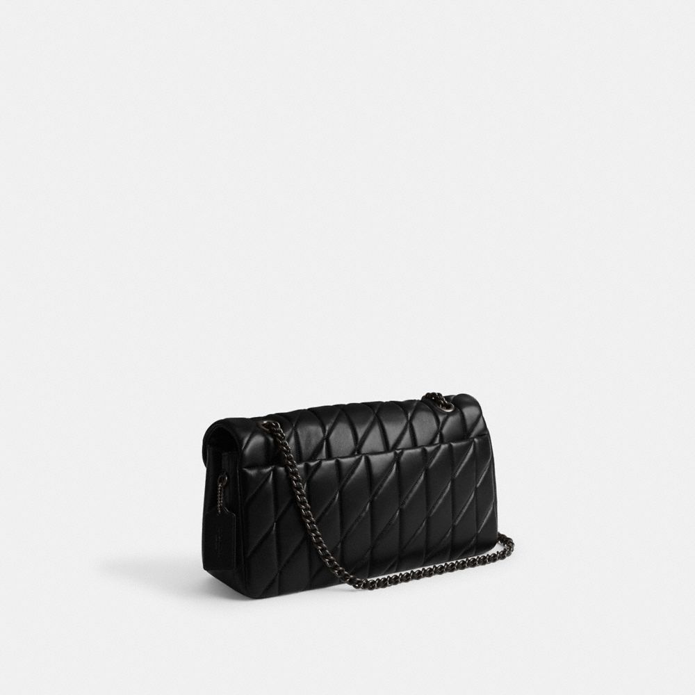 Women Coach Tabby 33 With Quilting Nappa Leather Shoulder Bags Black | CA_CH99149