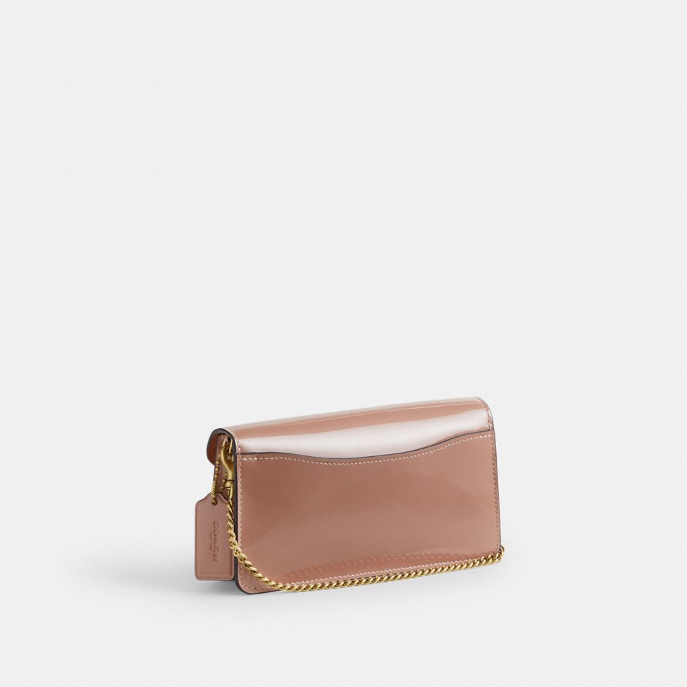 Women Coach Tabby Chain In Signature Leather Patent Leather Crossbody Bags Rose | CA_CH21620