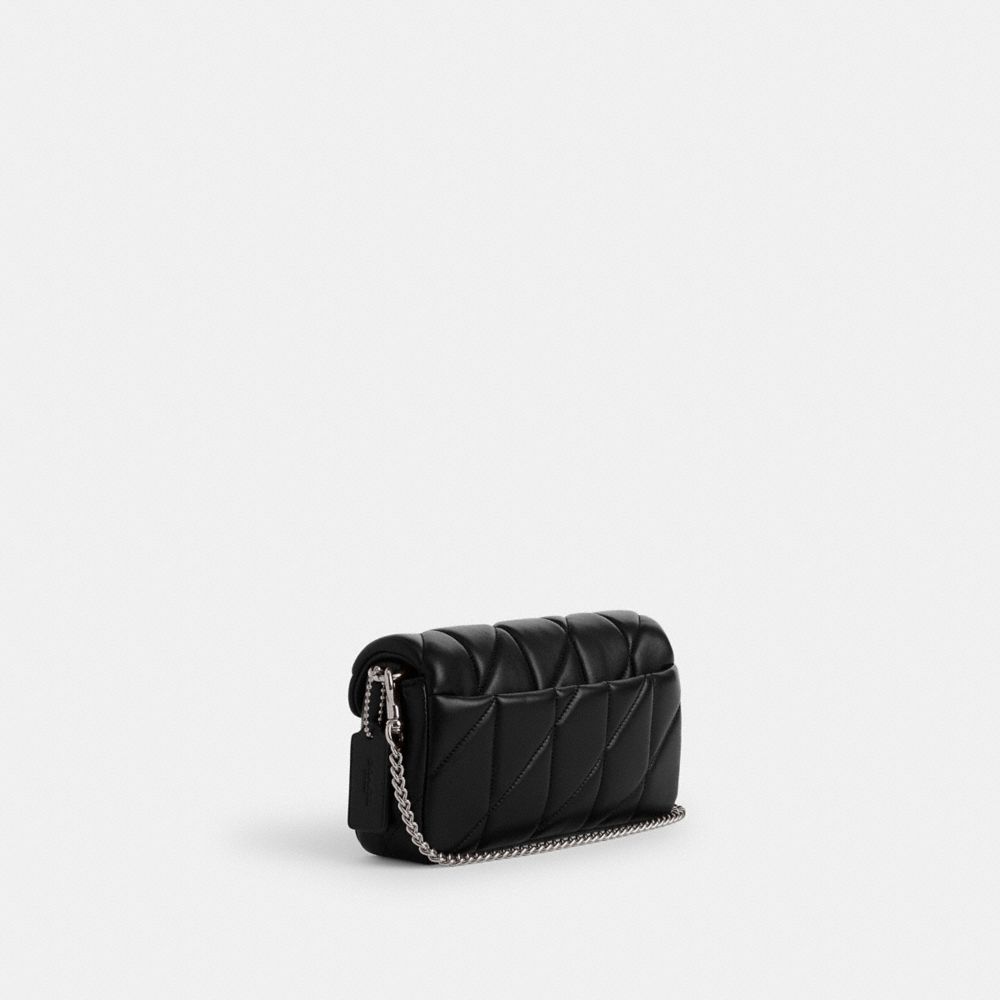 Women Coach Tabby Crossbody With Pillow Quilting Nappa Leather Small Wallets Black | CA_CH53992