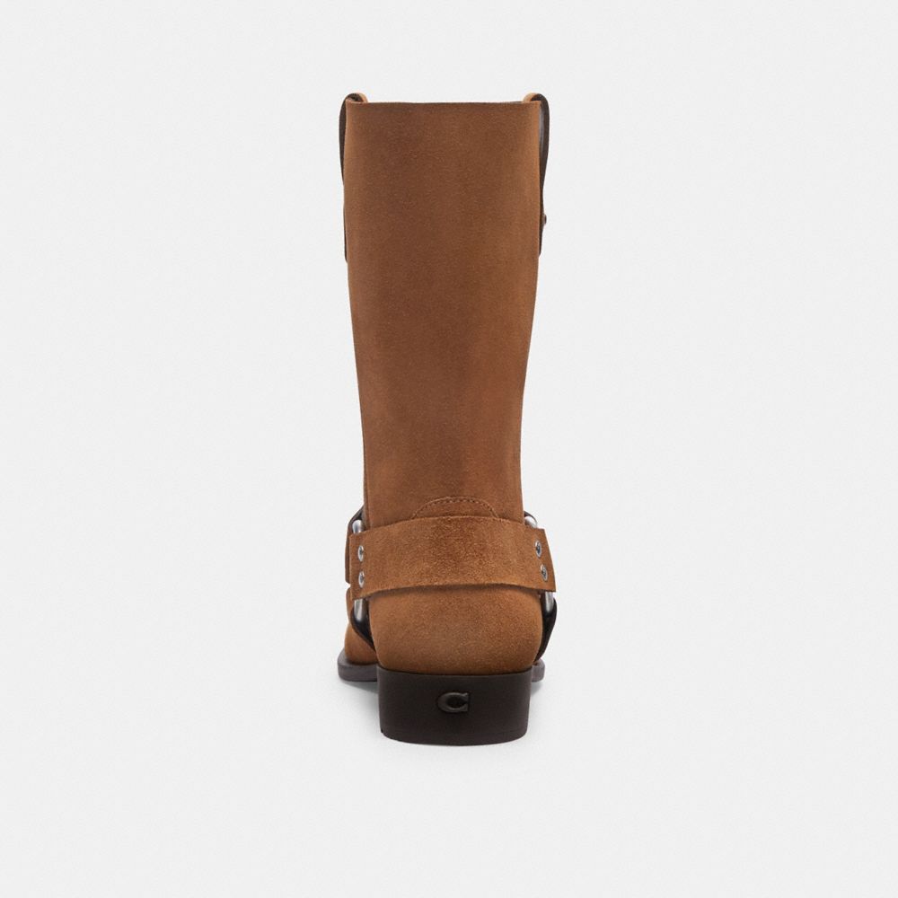 Women Coach Tara Biker Coconut Boots Brown | CA_CH91628